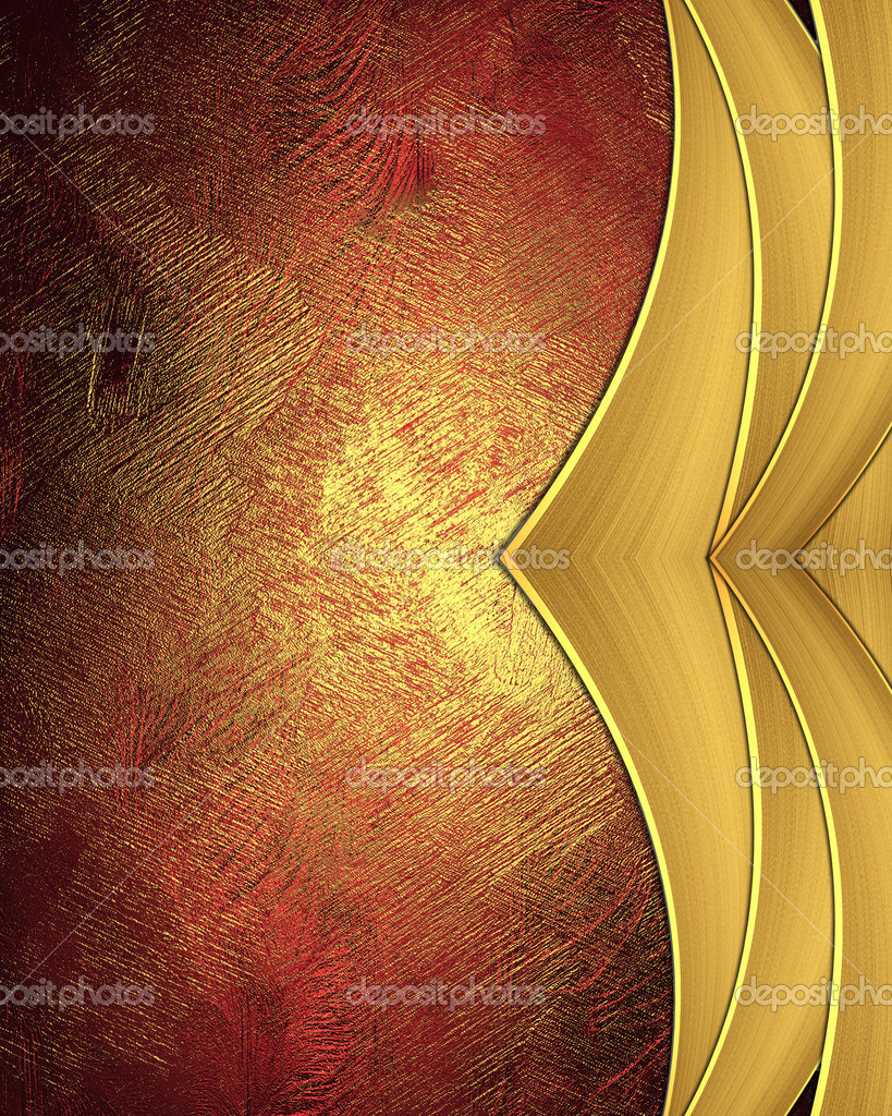 Fundo dourado vermelho com bordas metálicas douradas — Foto © SWEviL  #42704543, image size:819x1024
