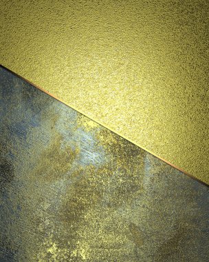 farklı dokular altın arka plan.