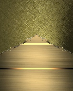 altın arka plan ile altın bant. tasarım şablonu