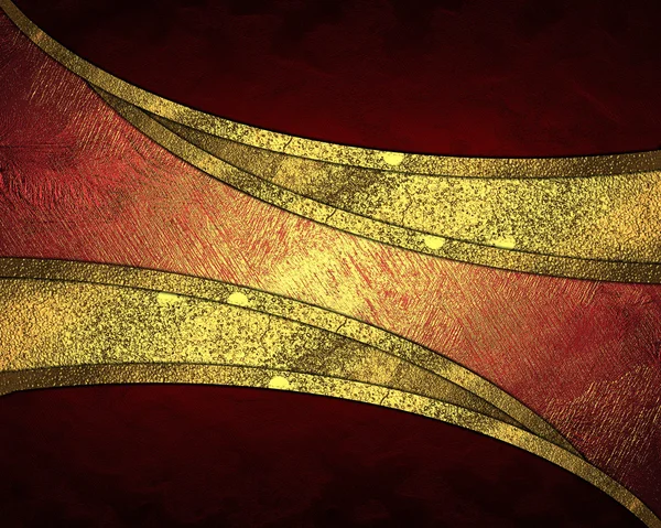 kırmızı arka plan ile bir altın kesme. tasarım şablonu