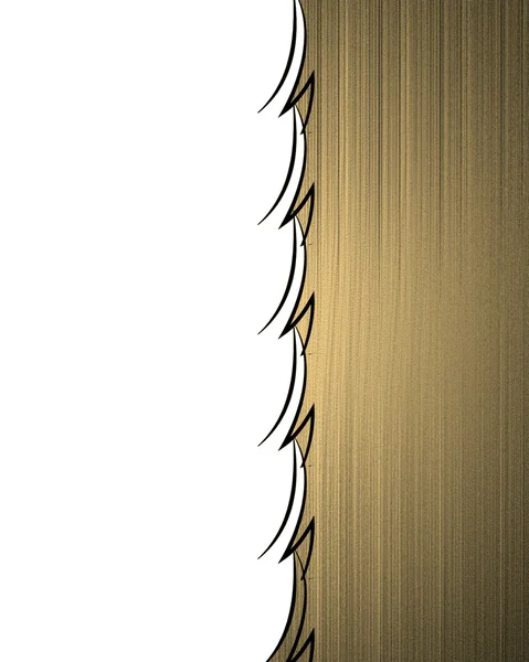 Золотой фон царапин с острыми краями изолированы на белом фоне — стоковое фото