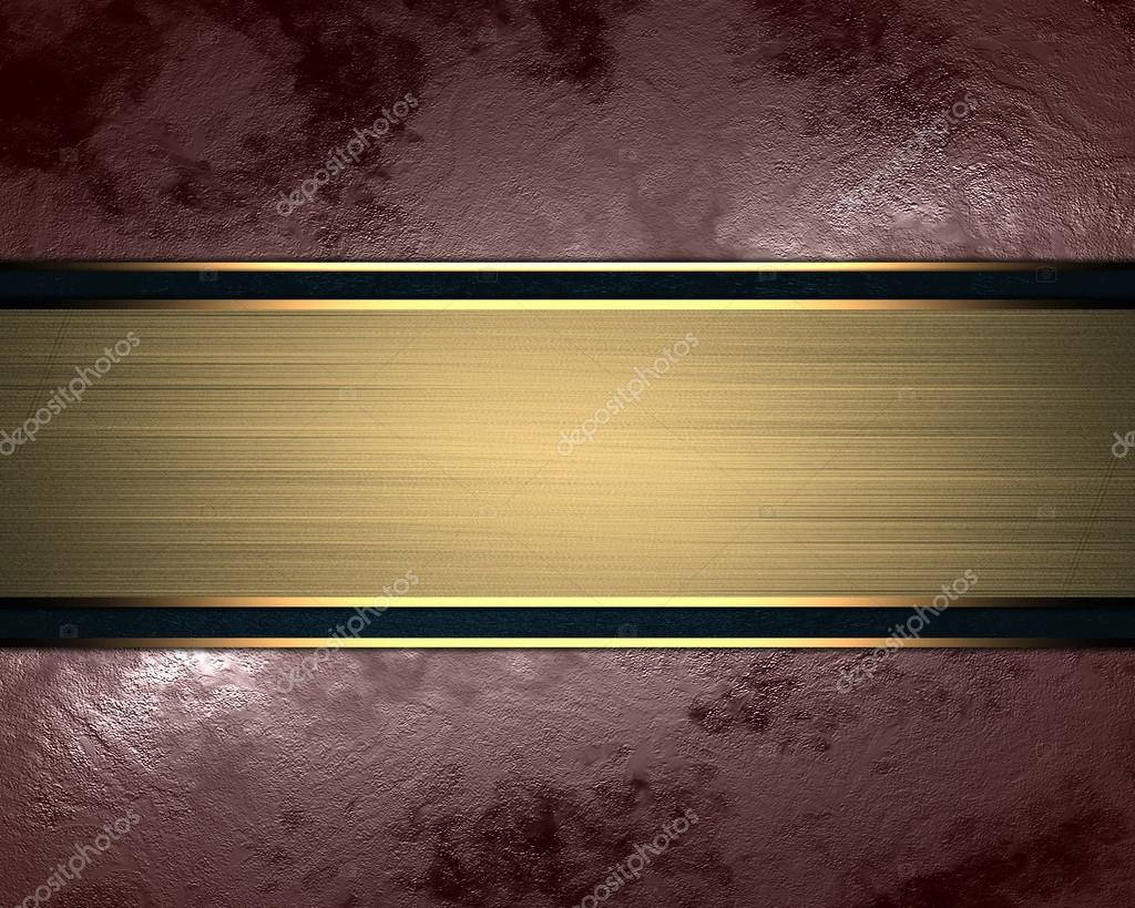Abstract Brown Background With Gold Nameplate Design Template Stock Photo By C Swevil