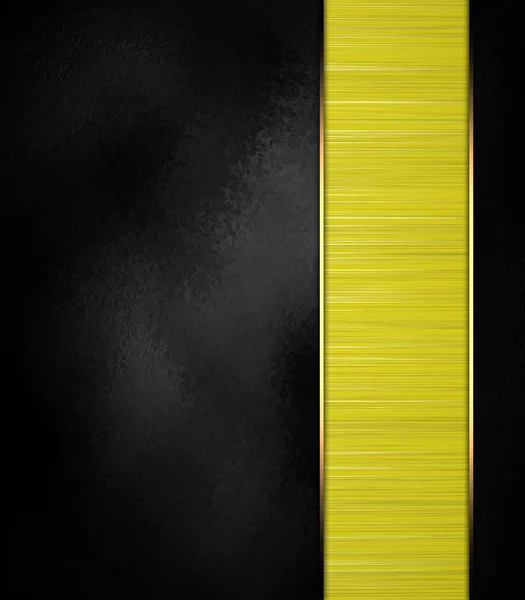 Grungy black texture background for multiple use with yellow cutout — Stock Photo, Image