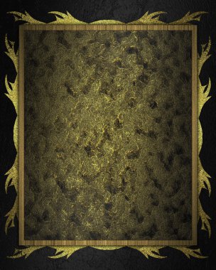 soyut koyu altın plaka altın desenli siyah bir arka plan