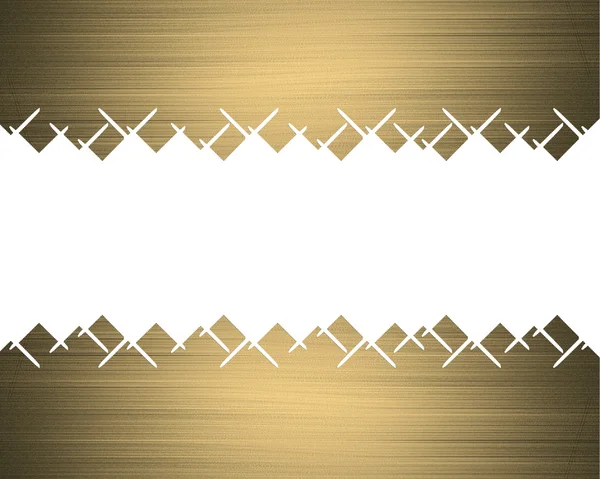 Золотая рамка с абстрактными краями — стоковое фото