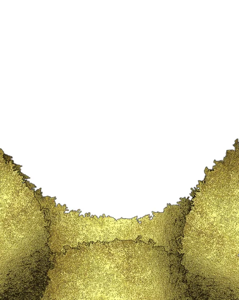 Gold zerrissene Kanten auf einem isolierten weißen Hintergrund — Stockfoto