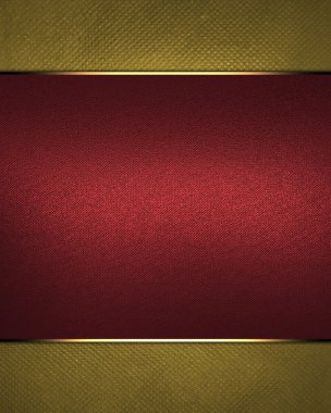 Altın Sarı zemin üzerine kırmızı tabela trim