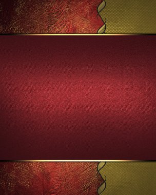 altın arka plan üzerinde kırmızı tabela