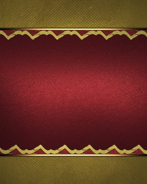 Altın Sarı zemin üzerine kırmızı tabela trim