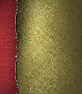 altın altın altın ile yüzey tırmalama kırmızı kenarlı trim. tasarım şablonu.