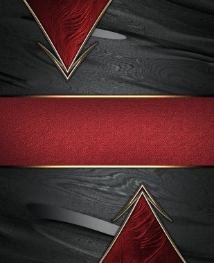 siyah arka plan ile kırmızı desenler ve tabela. tasarım şablonu.