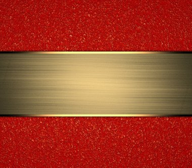 Altın plakalı kırmızı arka plan. tasarım şablonu. Tasarım sitesi