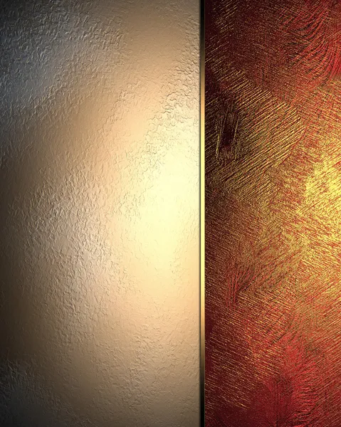 Rosafarbenes Metall, rotes und goldenes Blech am Rand. Designvorlage. Designseite — Stockfoto