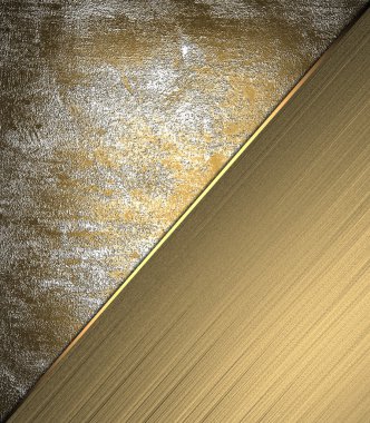 Altın doku ile scuffed, güzel altın plaka ile. tasarım şablonu. Tasarım site