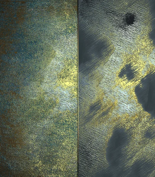 Duas texturas azuis com ouro arranhado. Modelo de design. Projeto para o site — Fotografia de Stock