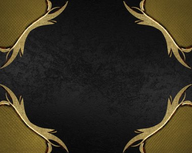 siyah dokulu altın köşeler ve. tasarım şablonu. Tasarım sitesi