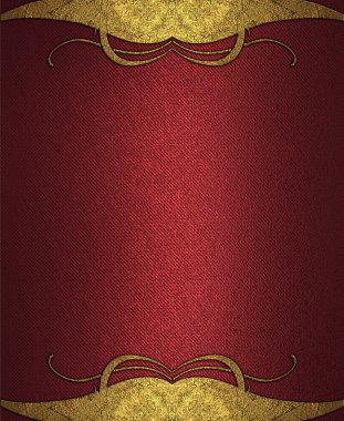 kırmızı arka plan deseni ile altın çerçeveli. tasarım şablonu. Tasarım sitesi