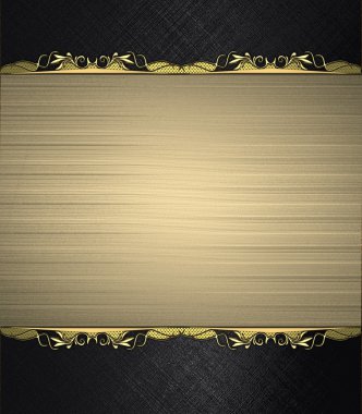 siyah arka plan ile altın altın tabela ile döşeme. tasarım şablonu. Tasarım sitesi