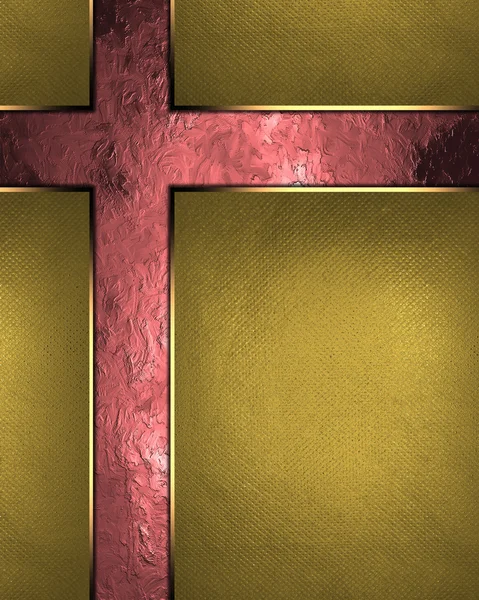 Fond abstrait de feuille d'or avec du rouge usé. Modèle de conception. Site de conception — Photo