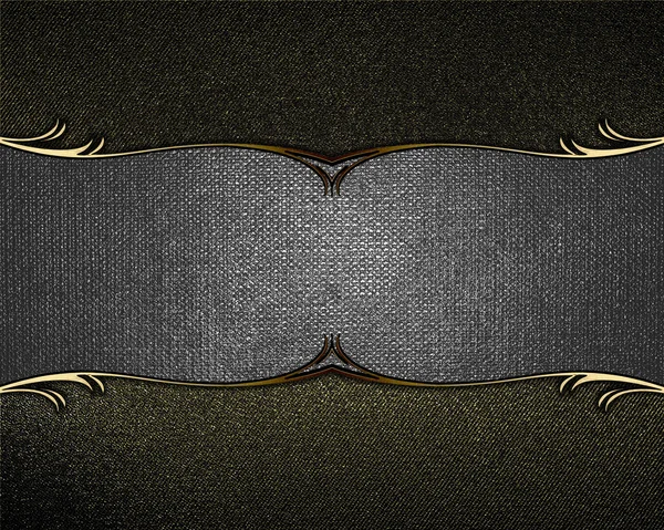 Чорний тремтячий фон з металевою назвою. Шаблон дизайну. Дизайн сайту — стокове фото