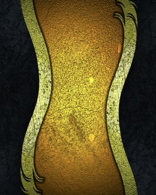 altın arka plan siyah kenarlı. tasarım şablonu tasarım sitesi