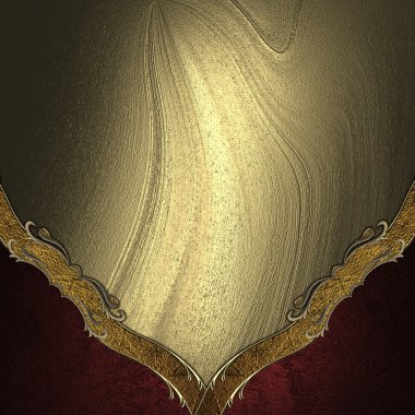 sarı arka plan kırmızı altın köşeler ile döşeme. tasarım şablonu tasarım sitesi