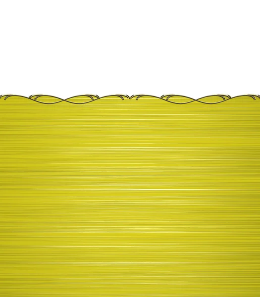 Fondo amarillo abstracto con corte blanco con adorno dorado. Plantilla de diseño Diseño para el sitio — Foto de Stock