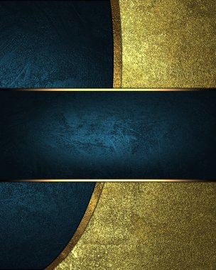 grunge altın mavi tabela ile mavi arka plan. tasarım şablonu. Tasarım sitesi