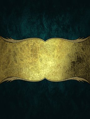 mavi arka plan ile altın kakma. tasarım şablonu. Tasarım sitesi