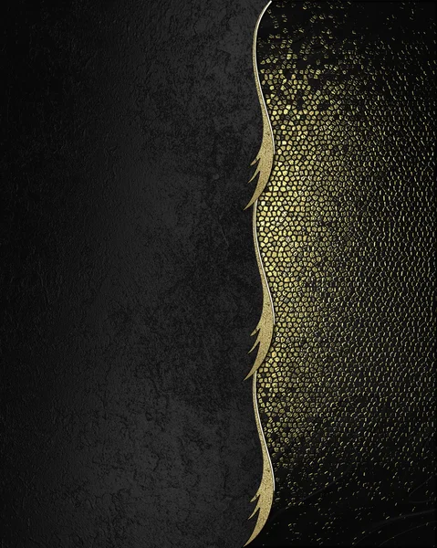 Fond grunge noir avec des éraflures dorées. Modèle de conception. Site de conception — Photo