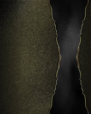 siyah arka plan ile altın siyah tabela ile dokulu duvar döşeme. tasarım şablonu. Tasarım sitesi