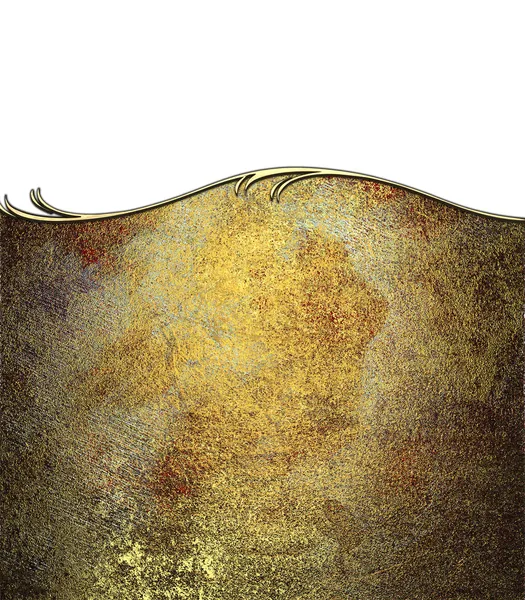 黄铜板纹理、 旧金属背景. — 图库照片