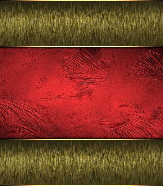 Abstract red background c gold edges. Design template. Design site — Stock Photo, Image