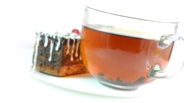 Ciasto z herbaty — Wideo stockowe