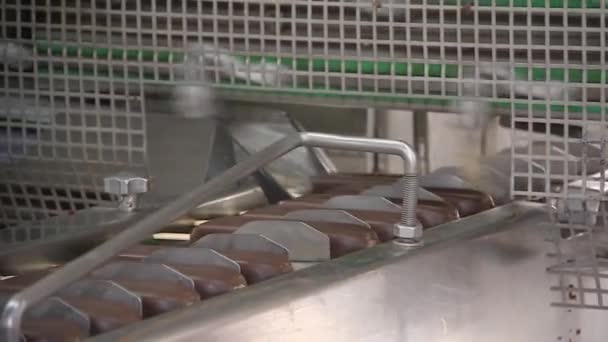 アイスクリームと乳製品工場。生産自動化. — ストック動画