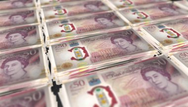 3D Görüntü: 50 İngiltere Para Banknotunu Pound Etti