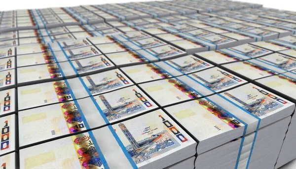 Cezayir Deki 1000 Para Banknotunun Llüstrasyonu — Stok fotoğraf