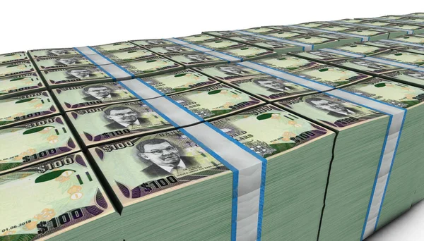 Ilustração 100 Dólares Jamaica Nota Dinheiro — Fotografia de Stock