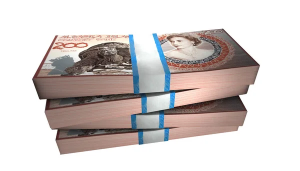 Illustration Aldabra Islands Banknotes Money Stack White Background — 스톡 사진