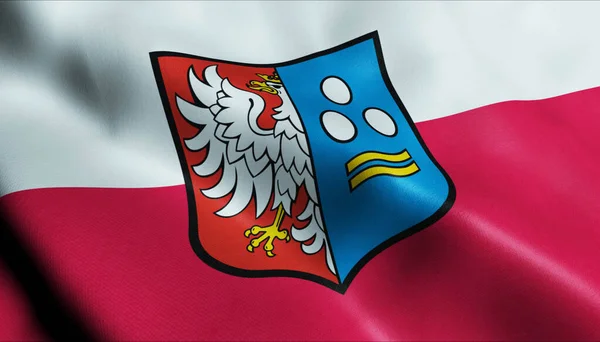Инсталляция Флага Польского Города Кеты — стоковое фото