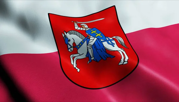Инсталляция Флага Польского Города Бранска — стоковое фото