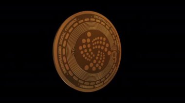 ioT Şifreli Para Birimlerinin 3D Döndürme İnterneti Kusursuz Döndürme Canlandırması