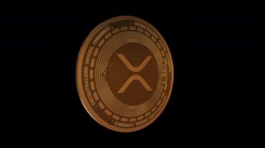 3D Dönen XRP Dalgalanan Şifreleme Parası Kusursuz Döndürme CanlandırmasıComment