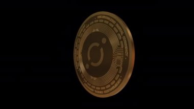 3D Döndüren Simge ICX Şifreleme Parası Kusursuz Döndürme Canlandırması.mov