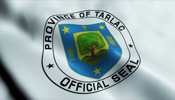 Εικονογράφηση Κυματιστή Σημαία Επαρχίας Tarlac Των Φιλιππίνων — Φωτογραφία Αρχείου