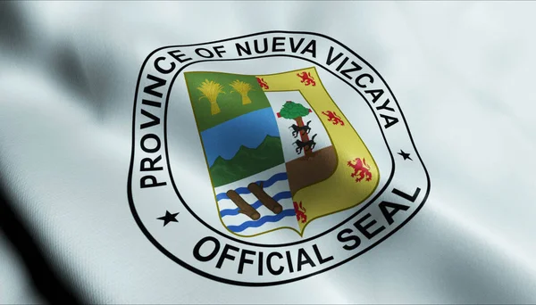 Εικονογράφηση Κυματιστή Σημαία Επαρχίας Φιλιππίνων Της Nueva Vizcaya — Φωτογραφία Αρχείου