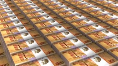 Afganistan 'ın 3D Yığını 1000 Afgan Angola Kwanza Para Bankası