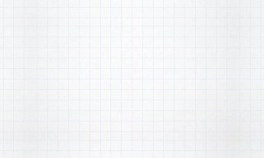 Arkaplan ve doku için büyük kare bloklu defter kağıdının ayrıntılı boş sayfaları