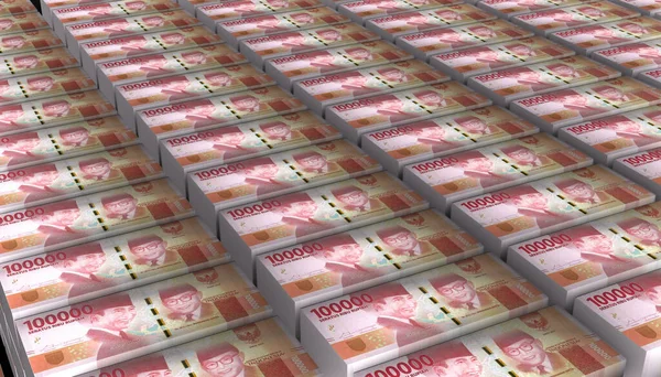 Illustration Indonesia 100000 Rupiah Money Banknote — Stock Photo, Image