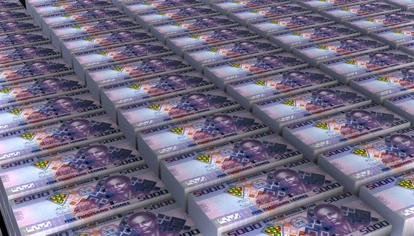 Illustration Sierra Leone 5000 Leones Money Banknote — Foto de Stock